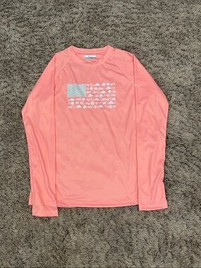 Columbia Coral Pink Long-Sleeve Performance Sun Shirt
